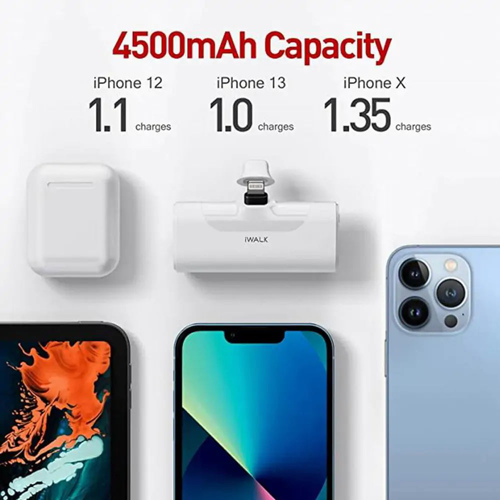 Mini Portable Power Bank: 4500mAh External Battery for iOS & Android
