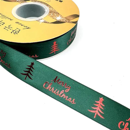 Ribbon Printed Christmas Design Decoration Gift Packing