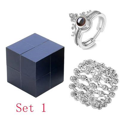 100 Language I Love You Rings Set